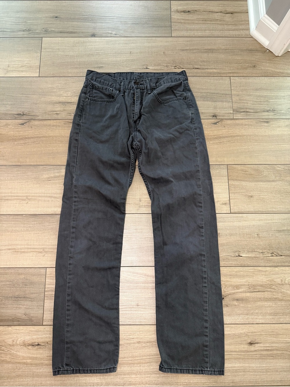 Levi’s 505 Jeans 32x34 Black Faded Wash Straight Leg Relaxed Denim